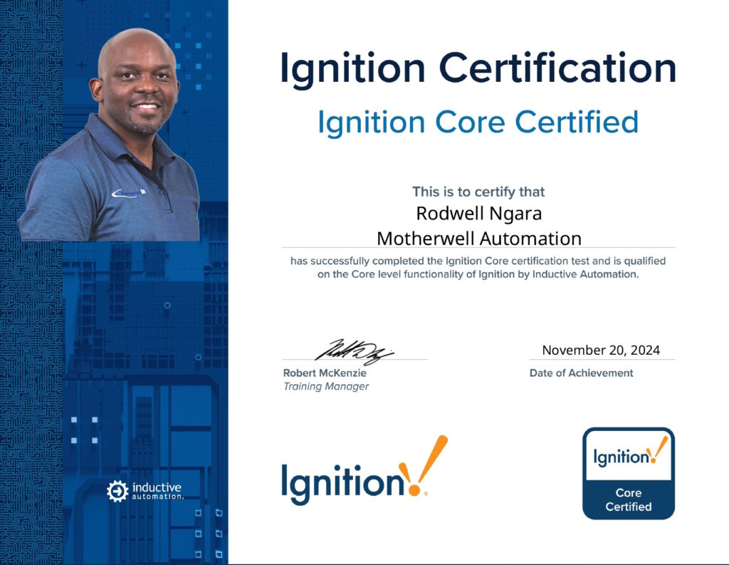 Motherwell Automation – Ignition Core Certified